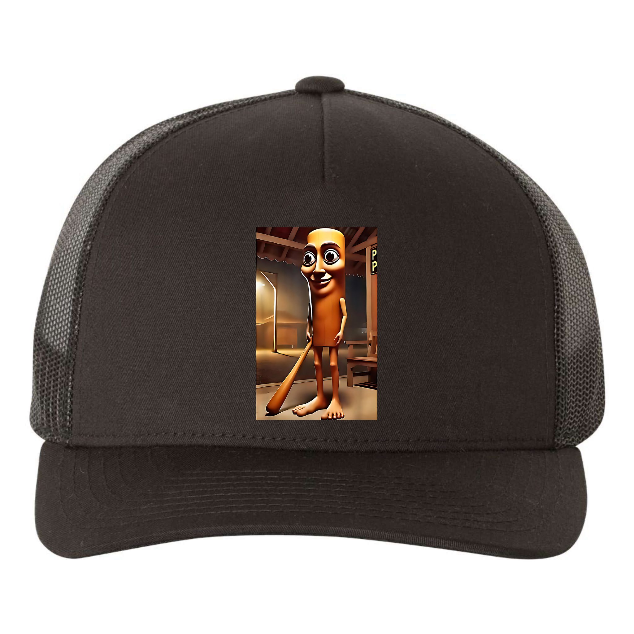 Tung Tung Tung Sahur - Italian Brainrot Meme  Yupoong Adult 5-Panel Trucker Hat