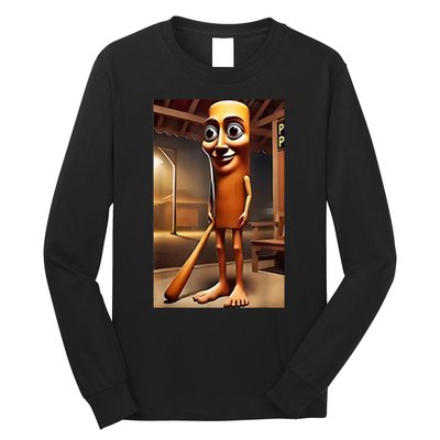 Tung Tung Tung Sahur - Italian Brainrot Meme  Long Sleeve Shirt