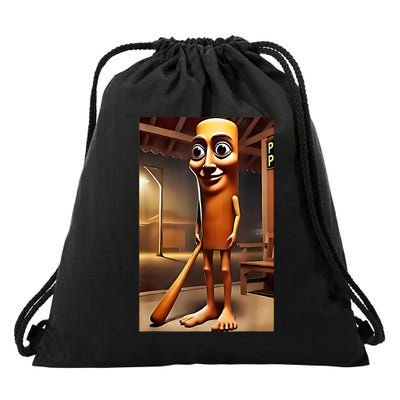 Tung Tung Tung Sahur - Italian Brainrot Meme  Drawstring Bag