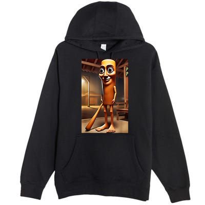 Tung Tung Tung Sahur - Italian Brainrot Meme  Premium Pullover Hoodie
