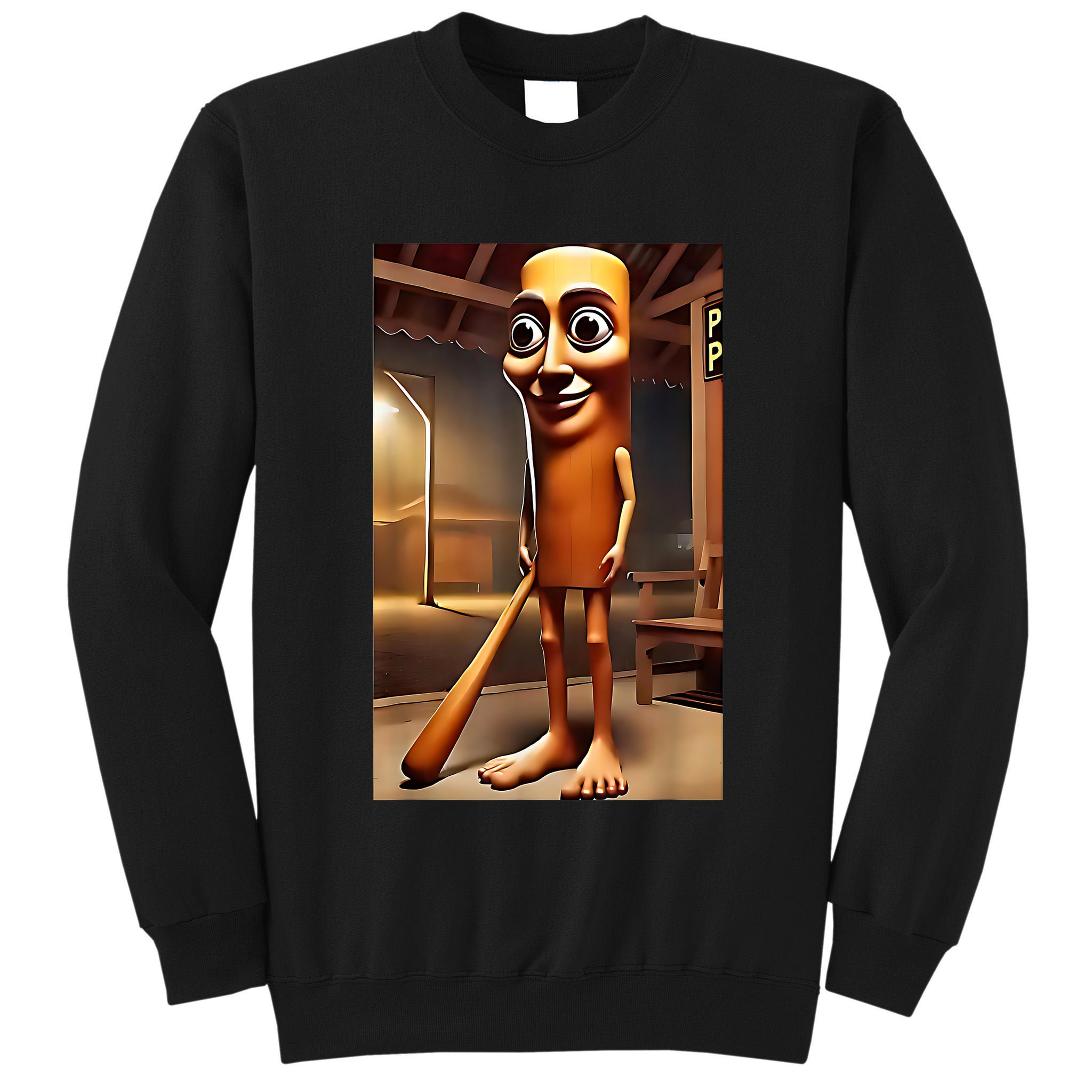 Tung Tung Tung Sahur - Italian Brainrot Meme  Tall Sweatshirt