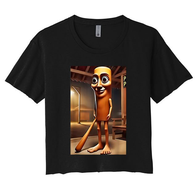 Tung Tung Tung Sahur - Italian Brainrot Meme  Crop Top