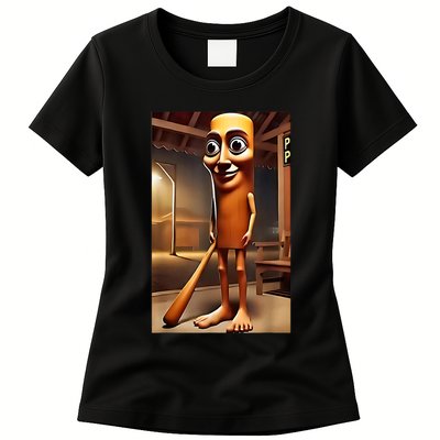 Tung Tung Tung Sahur - Italian Brainrot Meme  Womens T-Shirt