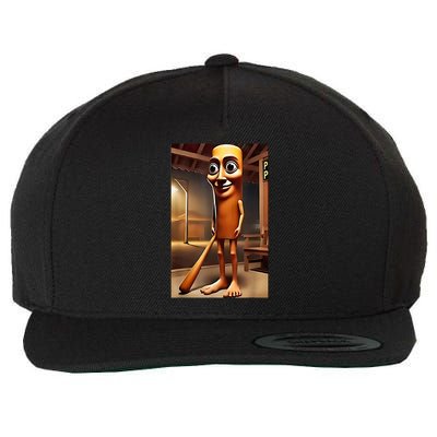 Tung Tung Tung Sahur - Italian Brainrot Meme  Wool Snapback Cap