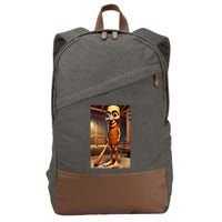 Tung Tung Tung Sahur - Italian Brainrot Meme  Cotton Canvas Backpack