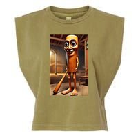 Tung Tung Tung Sahur - Italian Brainrot Meme  Garment-Dyed Women's Muscle Tee