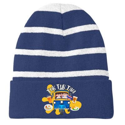 Tuk Tuk Thai Striped Beanie with Solid Band