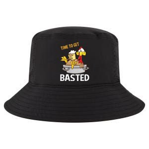 Turkey Time To Get Basted Retro Happy Thanksgiving Gift Cool Comfort Performance Bucket Hat