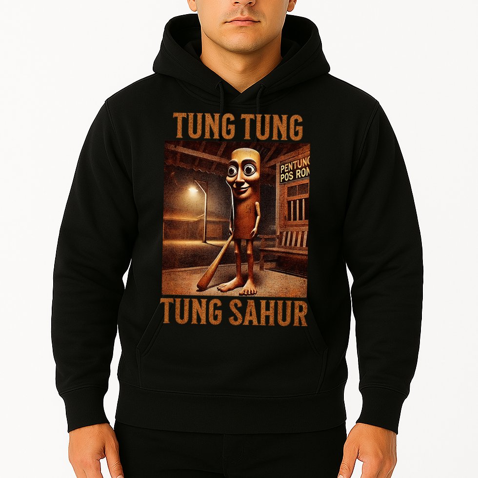 Tung Tung Tung Sahur Italian Brainrot Meme Hoodie