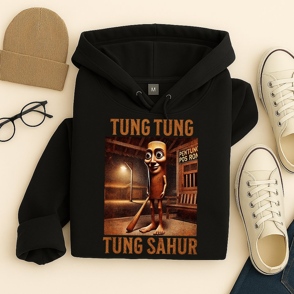 Tung Tung Tung Sahur Italian Brainrot Meme Hoodie