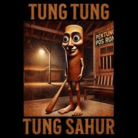 Tung Tung Tung Sahur Italian Brainrot Meme 7-Panel Snapback Hat