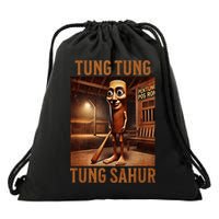 Tung Tung Tung Sahur Italian Brainrot Meme Drawstring Bag