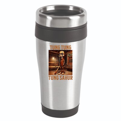 Tung Tung Tung Sahur Italian Brainrot Meme 16oz Travel Tumbler