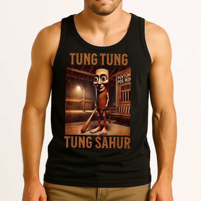 Tung Tung Tung Sahur Italian Brainrot Meme Tank Top
