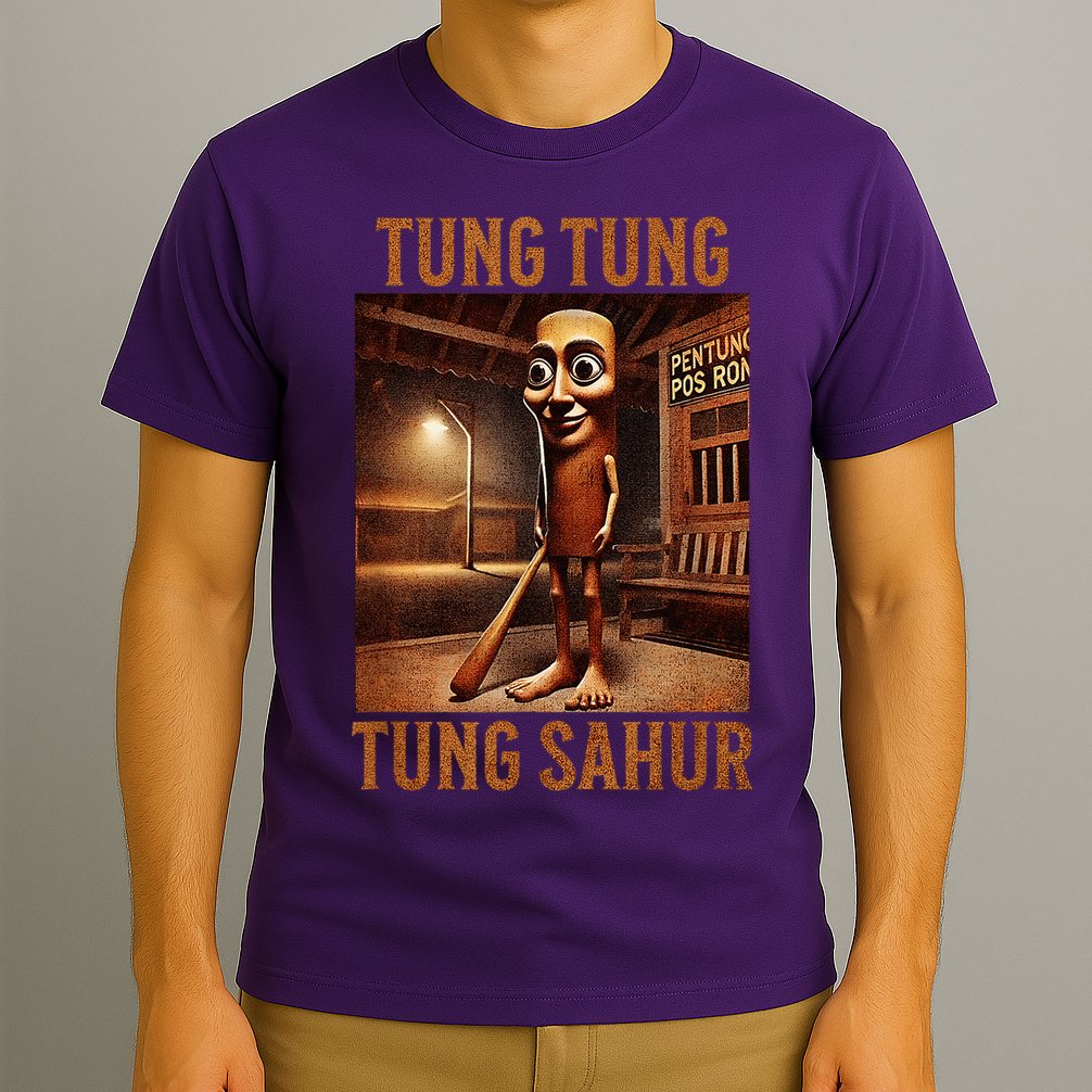 Tung Tung Tung Sahur Italian Brainrot Meme T-Shirt