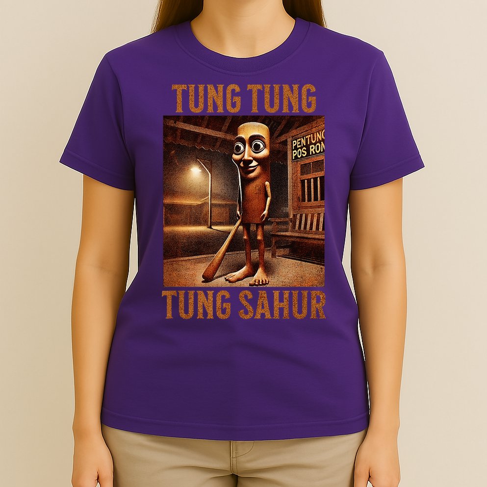 Tung Tung Tung Sahur Italian Brainrot Meme T-Shirt