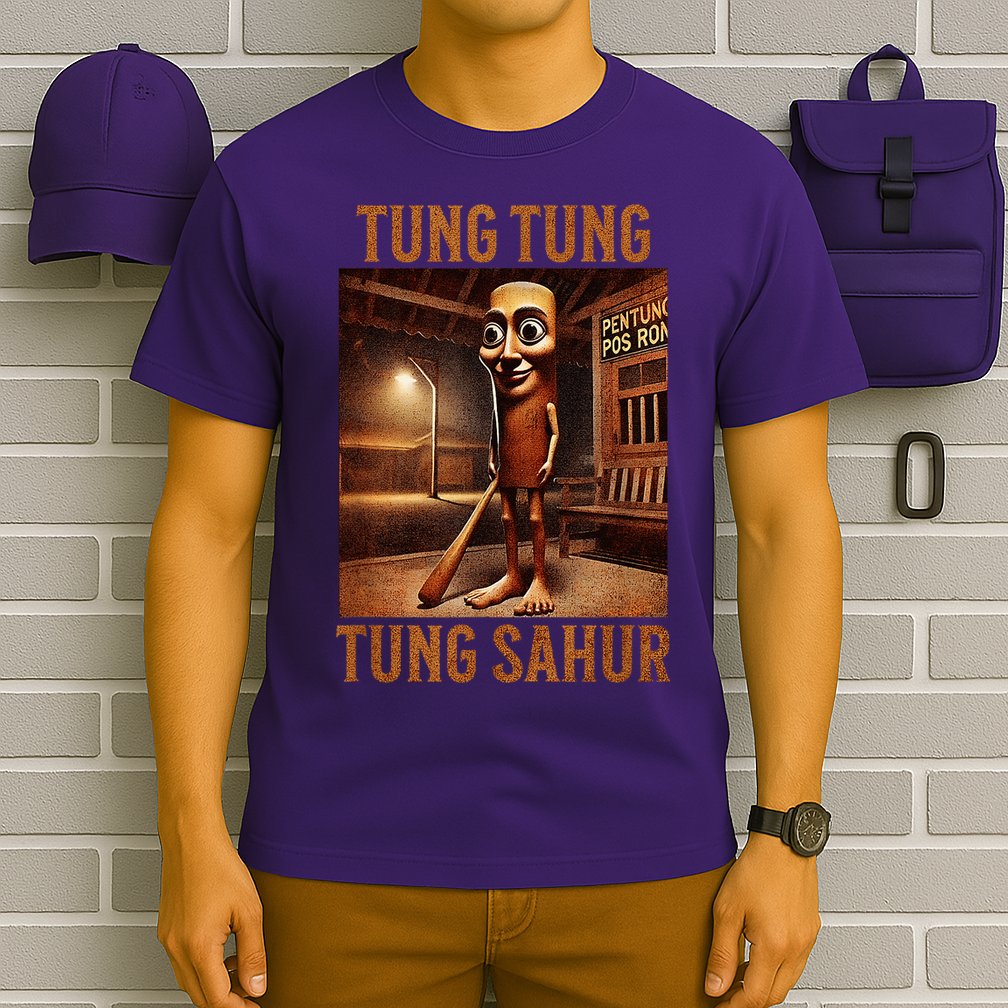 Tung Tung Tung Sahur Italian Brainrot Meme T-Shirt