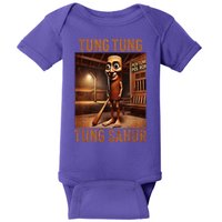 Tung Tung Tung Sahur Italian Brainrot Meme Baby Bodysuit