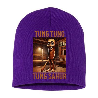 Tung Tung Tung Sahur Italian Brainrot Meme Short Acrylic Beanie