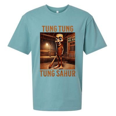 Tung Tung Tung Sahur Italian Brainrot Meme Sueded Cloud Jersey T-Shirt