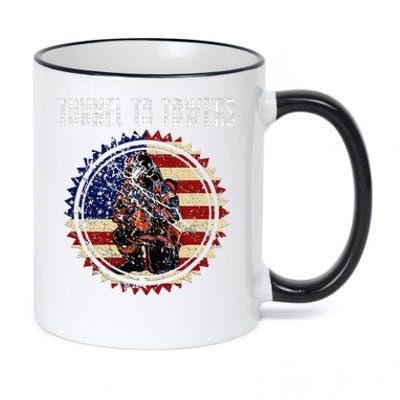 Tunnel To Towers America Flag Inserts 11oz Black Color Changing Mug