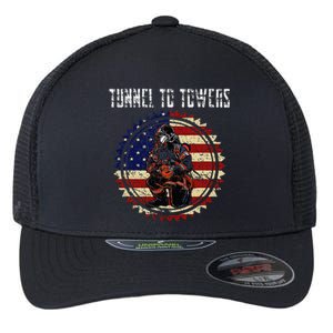 Tunnel To Towers America Flag Inserts Flexfit Unipanel Trucker Cap