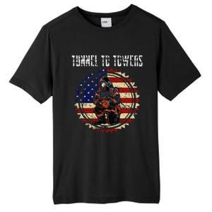 Tunnel To Towers America Flag Inserts Tall Fusion ChromaSoft Performance T-Shirt