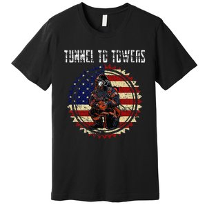 Tunnel To Towers America Flag Inserts Premium T-Shirt