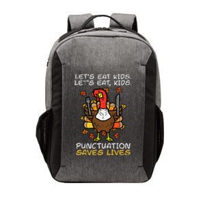 Thanksgiving Teacher Turkey Lets Eat Punctuation Vector Backpack