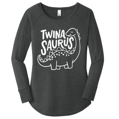 Twins Twin Twinasaurus Women's Perfect Tri Tunic Long Sleeve Shirt