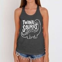 Twins Twin Twinasaurus Women's Knotted Racerback Tank