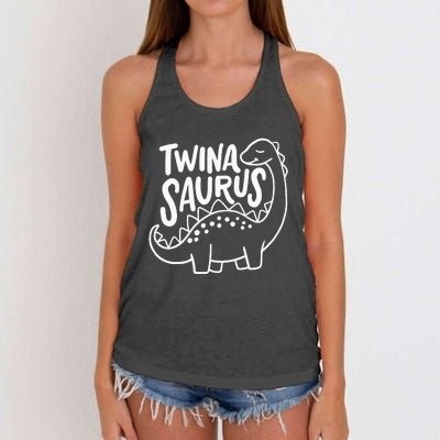 Twins Twin Twinasaurus Women's Knotted Racerback Tank