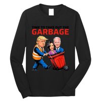 Time To Take Out The Garbage Funny Garbage For Trump 2024 Long Sleeve Shirt