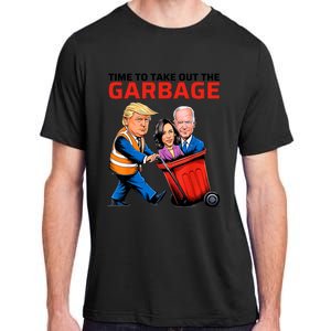 Time To Take Out The Garbage Funny Garbage For Trump 2024 Adult ChromaSoft Performance T-Shirt