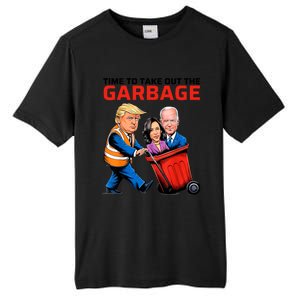 Time To Take Out The Garbage Funny Garbage For Trump 2024 Tall Fusion ChromaSoft Performance T-Shirt