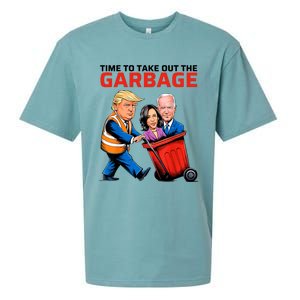 Time To Take Out The Garbage Funny Garbage For Trump 2024 Sueded Cloud Jersey T-Shirt