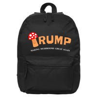 Trump Toadstool T Mushroom Political 16 in Basic Backpack