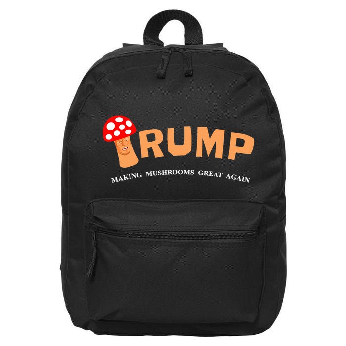 Trump Toadstool T Mushroom Political 16 in Basic Backpack