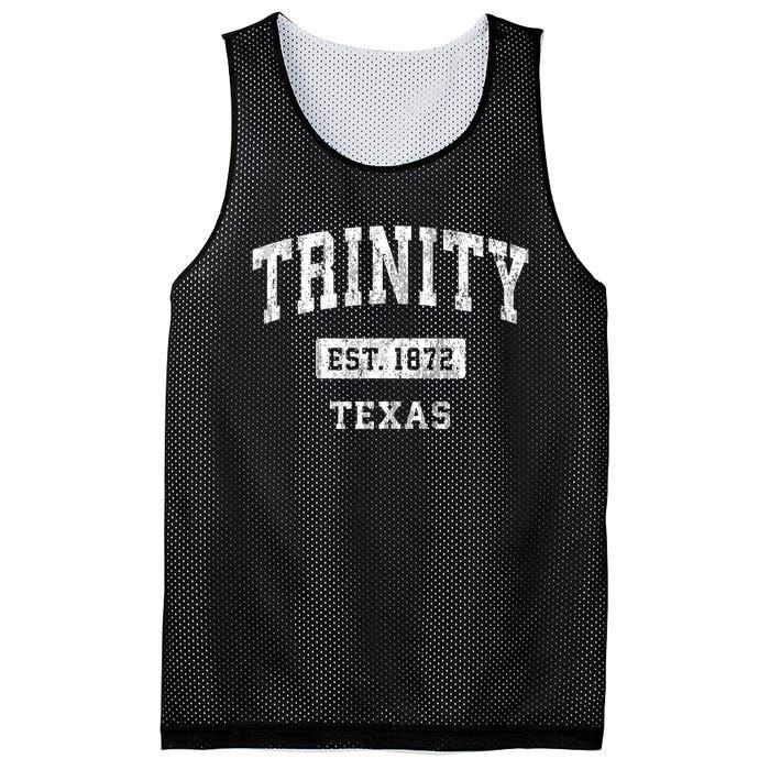 Trinity Texas Tx Vintage Sports Established Mesh Reversible Basketball Jersey Tank