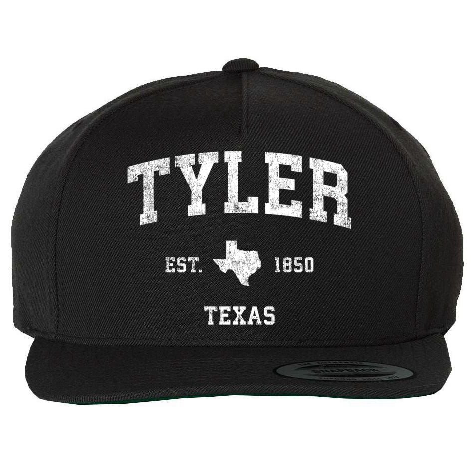 Tyler Texas Tx Vintage Sports Wool Snapback Cap