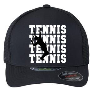 Tennis, Tennis, Tennis I Love Tennis Flexfit Unipanel Trucker Cap