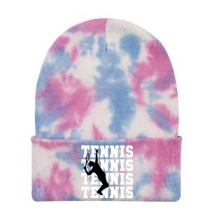 Tennis, Tennis, Tennis I Love Tennis Tie Dye 12in Knit Beanie