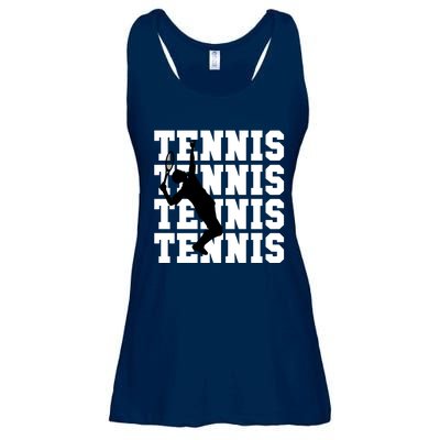 Tennis, Tennis, Tennis I Love Tennis Ladies Essential Flowy Tank