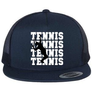 Tennis, Tennis, Tennis I Love Tennis Flat Bill Trucker Hat