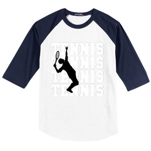 Tennis, Tennis, Tennis I Love Tennis Baseball Sleeve Shirt