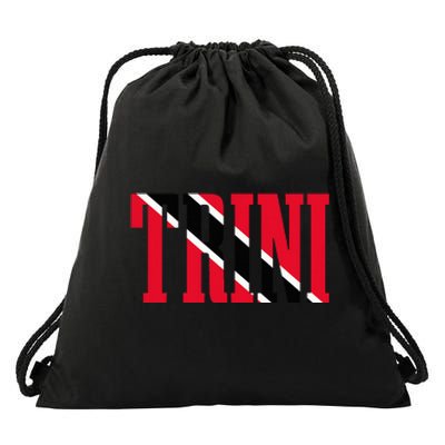 Trinidad & Tobago Trini Trinidadian Flag Pride Drawstring Bag