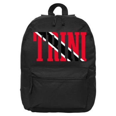 Trinidad & Tobago Trini Trinidadian Flag Pride 16 in Basic Backpack