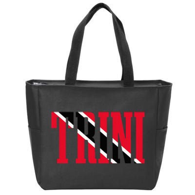 Trinidad & Tobago Trini Trinidadian Flag Pride Zip Tote Bag