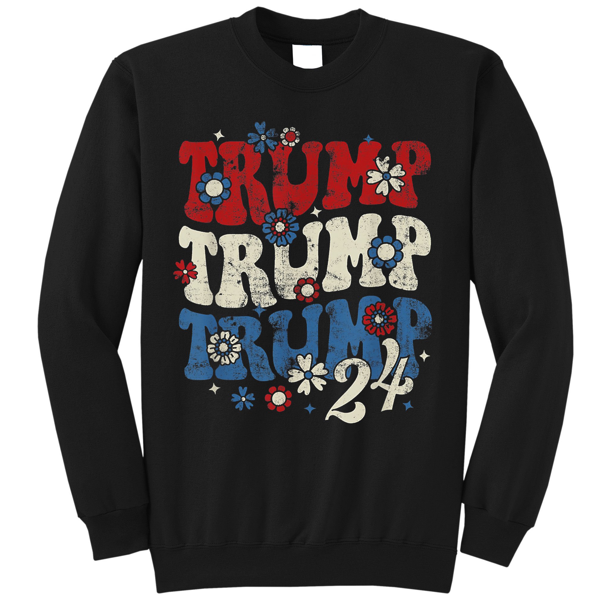 Trump Trump Trump 2024 Retro Groovy Sweatshirt