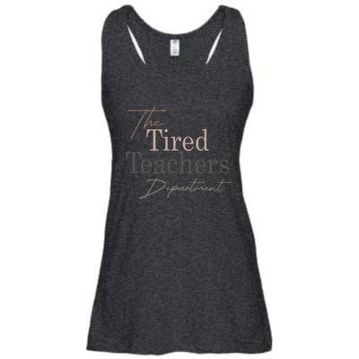 The Tired Teachers Department Teacher Appreciation Day Ladies Essential Flowy Tank